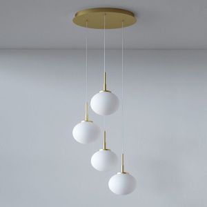 Lampa wisząca OVO panel 4xE27 do wyboru średnica i kolor - Cleoni 