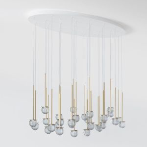 Lampa wisząca CLAR panel elipsa - parametry do wyboru - Cleoni