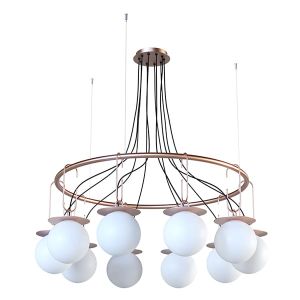 Lampa wisząca CORONA 10x szklane kule CLEONI --- kolor do wyboru - RABAT do 15% -