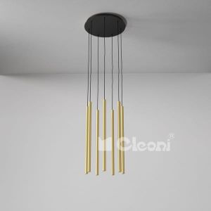 Lampa wisząca NER 7 panel okrągła rozeta Cleoni - Do wyboru kolor - RABAT do 15% -