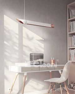 Lampa wisząca LIRA biała Cleoni - Do wyboru kolor środka - RABAT do 15% -